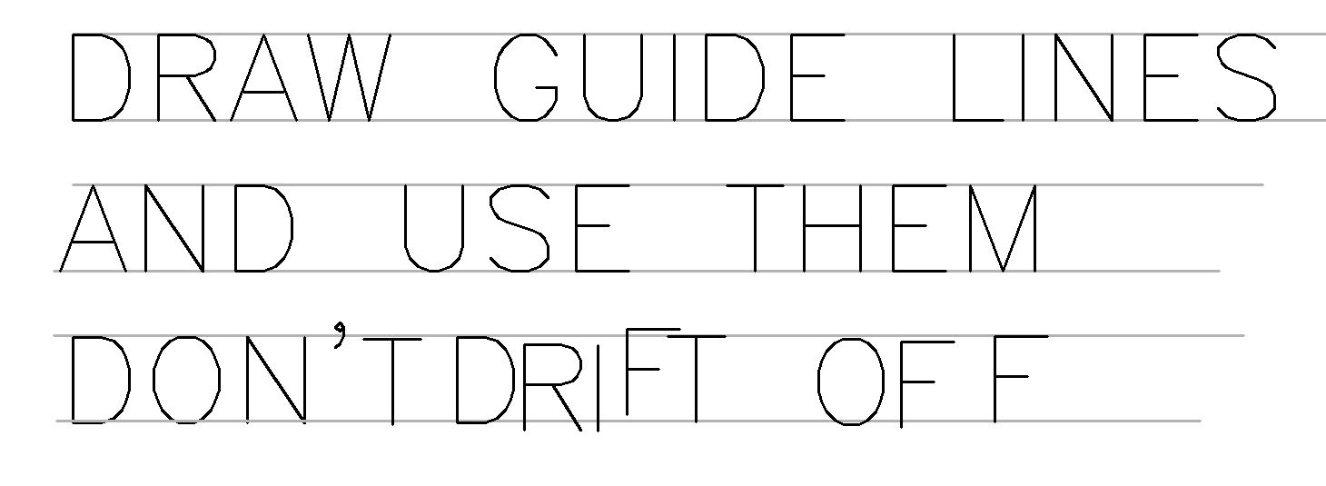 Drafting Lettering Guide for Beginners